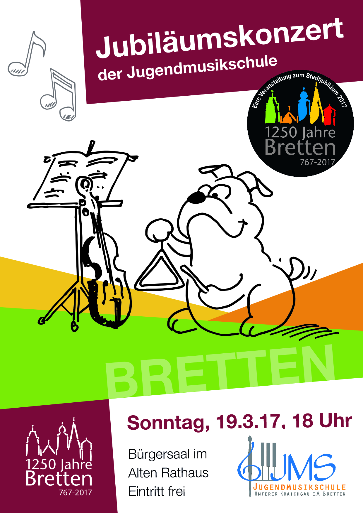 Plakat Jubilumskonzert 1250 JMS