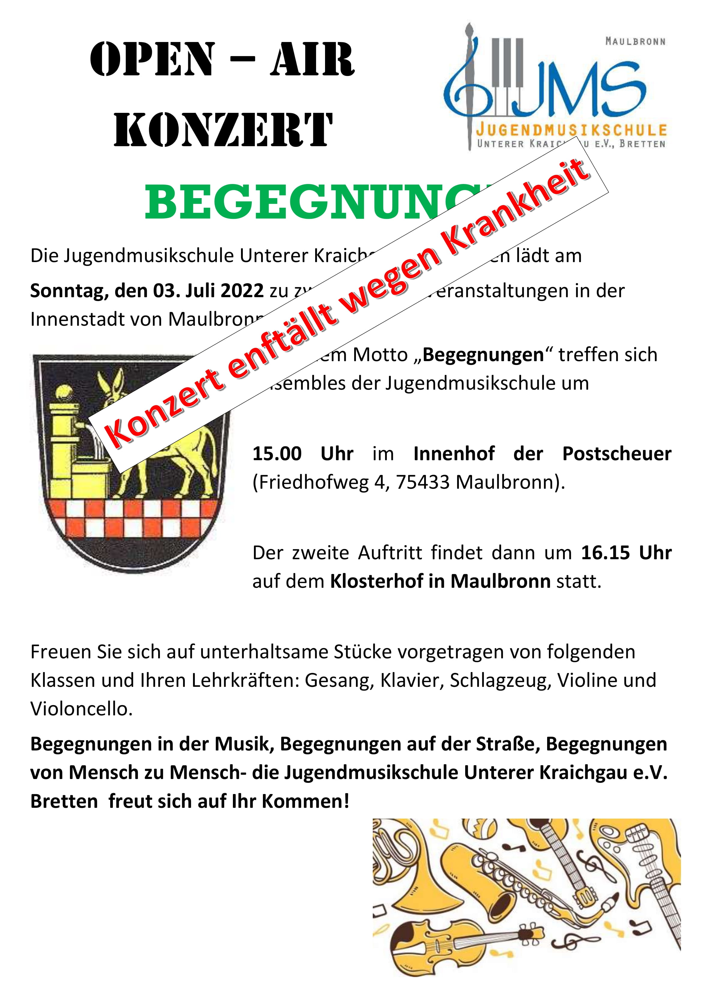 2022 OUTDOOR Maulbronn PLAKAT entfall