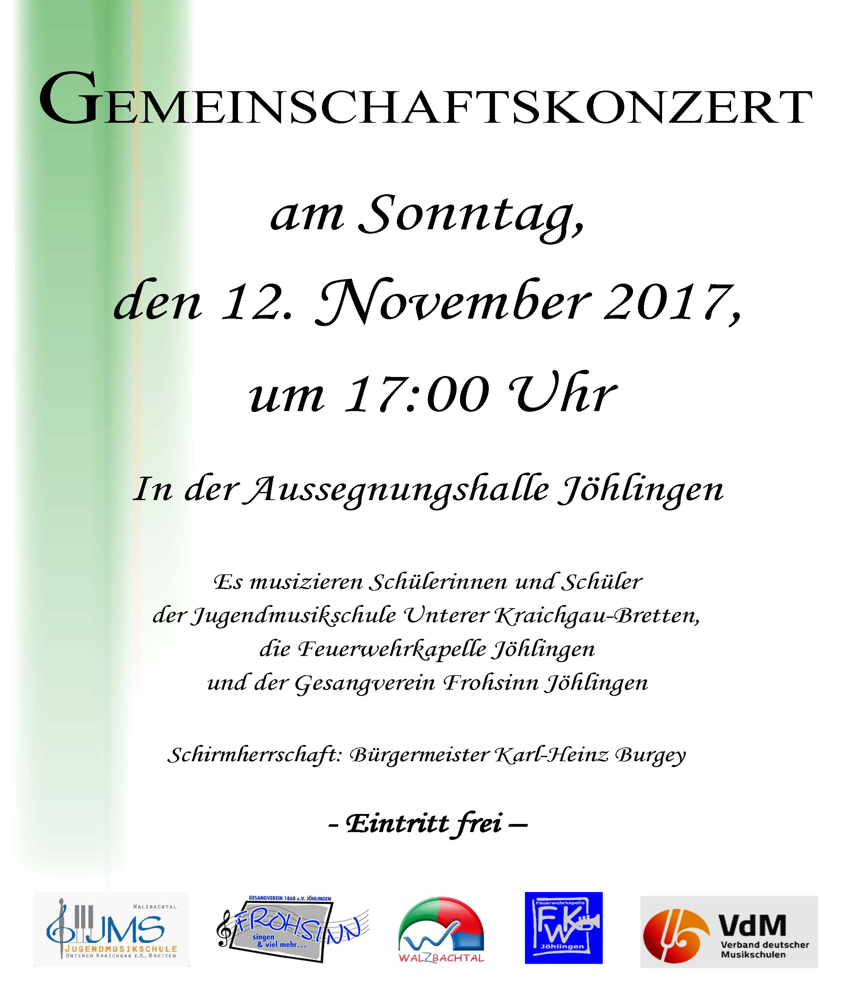 Plakat Gemeinschaftskonzert 2017